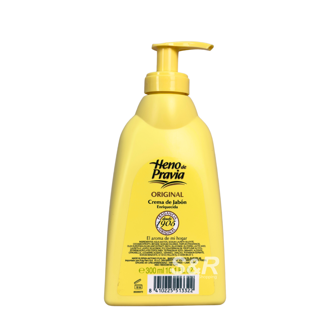 Heno de Pravia Original Crema de Jabon Hand Soap 300mL Heno de Pravia Original Crema de Jabon Hand Soap 300mL